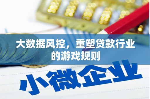 平武大数据风控，重塑贷款行业的游戏规则