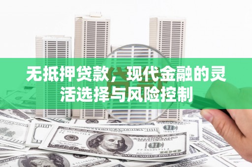 平武无抵押贷款，现代金融的灵活选择与风险控制