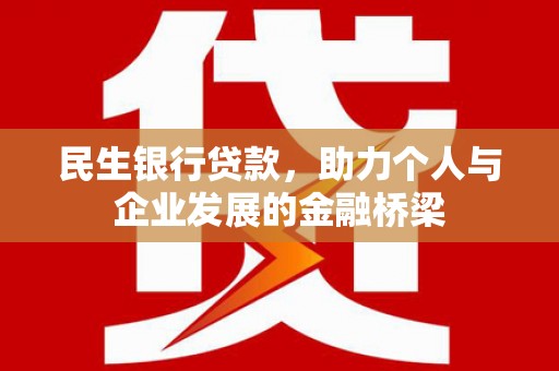 平武民生银行贷款，助力个人与企业发展的金融桥梁