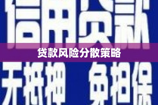 平武贷款风险分散策略