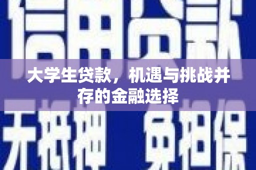 平武大学生贷款，机遇与挑战并存的金融选择