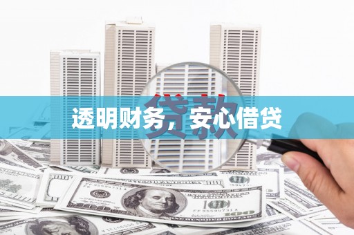 平武透明财务，安心借贷