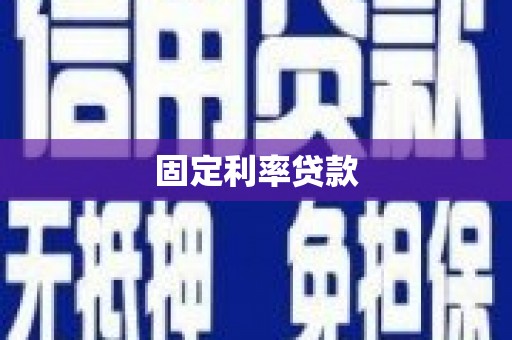 平武固定利率贷款